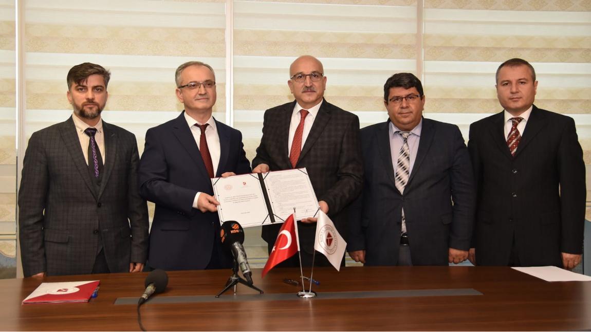 Konya Teknik Üniversitesi İle İl Milli Eğitim Müdürlüğümüz Arasında Özel Yetenekli Öğrencilerin Eğitimine İlişkin İşbirliği Protokolü İmzalandı